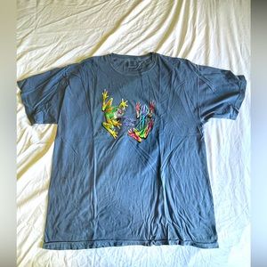Men’s 2XL blue/gray frog t-shirt